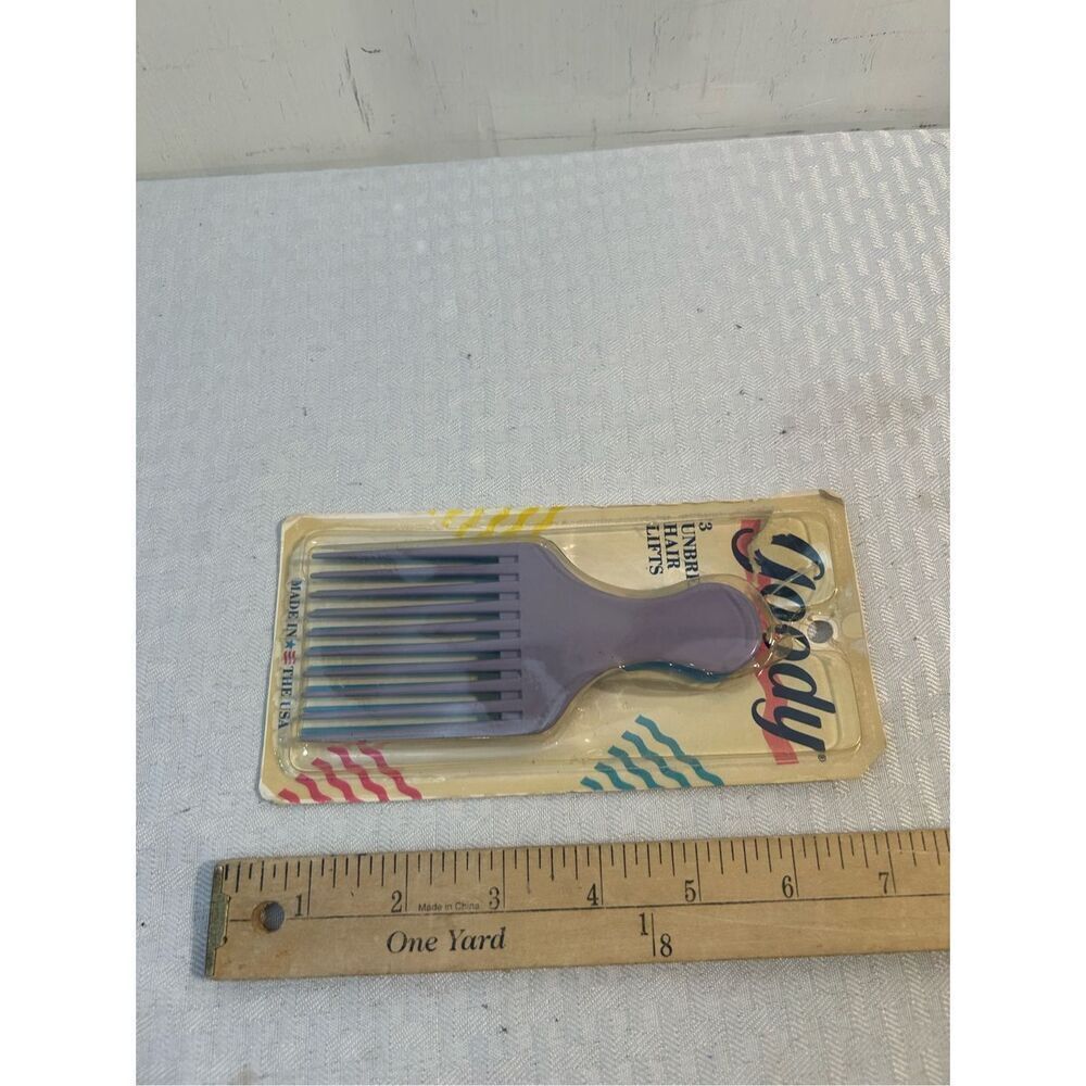 Goody‎ 2 unbreakable combs missing 1 open stock new Vtg USA